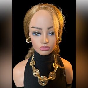 ERICA LYONS GOLD STATEMENT NECKLACE